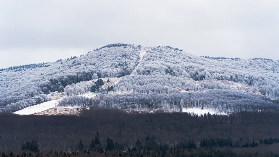 snowy mountain at canaan valley